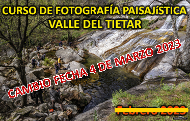 Curso de Fotografía Paisajística en el Valle del TietarCurso de Fotografía Paisajística en el Valle del Tietar
